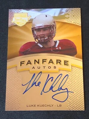 2012 Press Pass LUKE KUECHLY FanFare RC Auto PANTHERS 🏈 Boston College EAGLES - Image 1 of 2