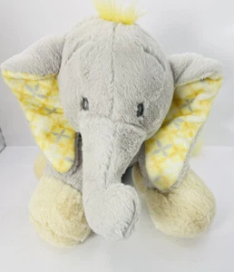 NAT & JULES Elephant Gray Yellow Plush  Baby Bee Happy Demdaco 11” P6 - Picture 1 of 6