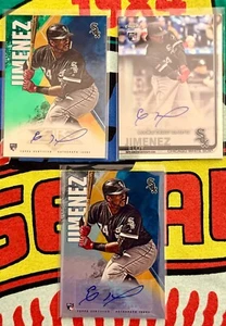 2019 Topps Baseball Eloy Jimenez RC Rookie Card Auto 3 Cards - Picture 1 of 7