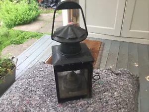 Vintage British Railway Guards Oil Lamp Lantern Sherwoods Ltd Birmingham - Picture 1 of 8