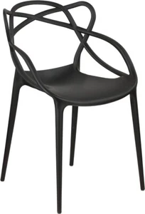 SEDIA MOD CURVE COLORE NERO BIANCO E FANGO - Foto 1 di 5
