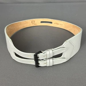 ALEXANDER McQUEEN LEATHER BELT - Double Buckle - 26" 27" 28" - Made in Italy - Picture 1 of 16