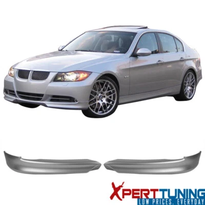 Fits 05-08 BMW E90 PP Front Bumper Lip Painted #354 Titanium Silver Metallic - Image 1 of 4