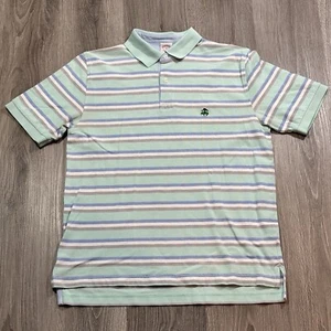 Brooks Brothers Original Fit Baumwolle Kurzarm Performance Polo Herren M Streifen - Bild 1 von 7