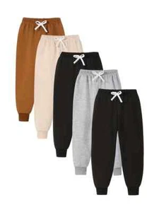 5pcs Boys' Lightweight Athletic Joggers - Trendy & Versatile Casual Sweatpants i - Picture 1 of 1