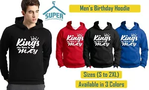 White KINGS Are Born In MAY HOODIE The Best Birthday Birthday Anniversary - Bild 1 von 5