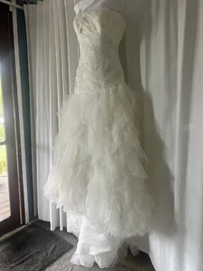 Bridal Store Closure Stock Sz 14 Ivory Drop Waist Bridal Gown - Picture 1 of 7