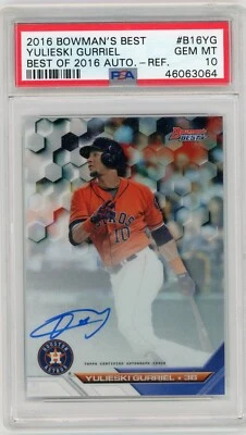 Yuliesky Gurriel 2016 Bowman's Best Auto Refractor Rookie RC PSA 10 MLB Astros  Foto 1 de 2
