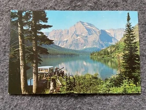 Excursion Boat on Josephine Lake, Glacier Park, Montana Postcard - Picture 1 of 2
