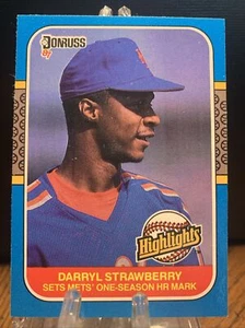 1987 Donruss Highlights Darryl Strawberry New York Mets #42 - Picture 1 of 2