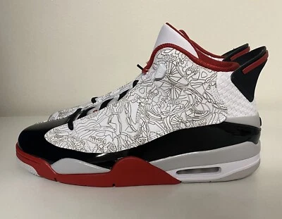 Nike Air Jordan Dub Zero Bulls Bred Mens Sz 8.5 White Red Black 311046-116 NEW!! - Imagem 1 de 4