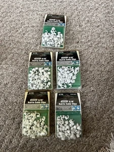 "Lote de 5 paquetes de clips de cable clavados de 3/16"" - 250 clips en total" - Imagen 1 de 6