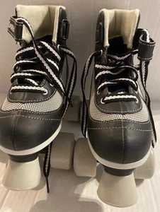 Roller Derby Youth Size 2 Roller Skates - FireStar Black & Gray Kids Unisex - Picture 1 of 7