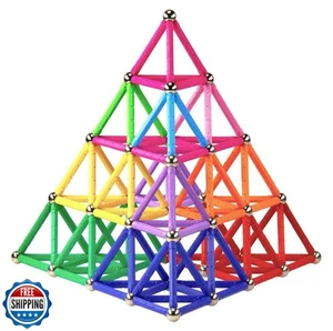 Funifinds 165 PIEZAS Bloques de Construcción Magnéticos, Imán Juguetes Educativos Magn - Imagen 1 de 5