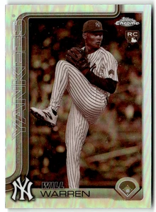 2025 Topps Chrome MLB No. 81 Will Warren Rookie Bronze Refractor - Bild 1 von 2