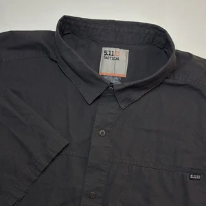 5.11 Tactical Gunther Shirt Dark Gray Mens XXl Short Sleeve Snap Front rapidraw - Picture 1 of 11