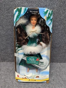 1998 Disney's La Bella e la Bestia Natale Incantato BELLE Bambola Walmart Escl - Foto 1 di 6
