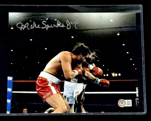 Michael Spinks signiertes 8x10 Foto Beckett zertifiziert "Jinx" Beckett zertifiziert - Bild 1 von 1