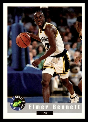 1992 Classic Draft Elmer Bennett #74 Notre Dame Fighting Irish NBA Basketball  - Image 1 of 2