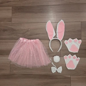 Kleinkind Mädchen 5 teiliges Häschen Kostüm Cosplay - Bild 1 von 2