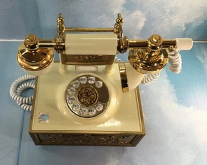Western Elektrotelefon mit Elvis holografischem Aufkleber Antik-Stil viktorianisch-schick - Bild 1 von 23