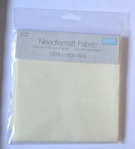 Tessuto punto croce Trimits Aida numero 16 panna 30 cm x 45 cm - Foto 1 di 3