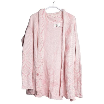 Springfield, Strickjacke, Damen, Größe: XL, Pink/Weiß, Musterstrick #Tpu - Bild 1 von 4