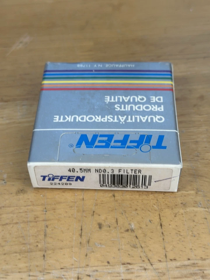 NEW Tiffen 40.5mm Neutral Density ND 0.3 1-Stop Filter for Photography Lenses - Image 1 of 1