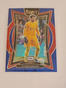 Alisson Becker 2024-25 Select FIFA Terrace Blue Lazer Prizm Card #20 - Picture 1 of 2