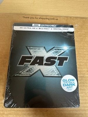 Fast X (Fast And Furious 10) 4K UHD BluRay Steelbook NEW/SEALED Glow In The Dark - Image 1 of 4