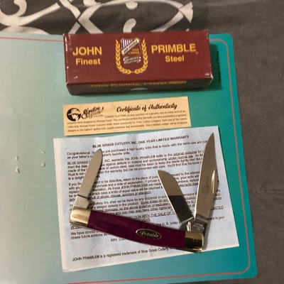 Cuchillo de ganadero grande John Primble/Michael Prater Colaboration de 3 hojas Foto 1 de 4