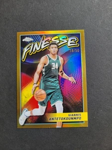 2023-24 Topps Chrome - Finesse Giannis Antetokounmpo #F-3 rifrattore oro /50 - Foto 1 di 4