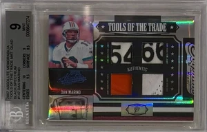 Dan Marino 2007 Panini Absolute Black Spectrum Game Used Quad Patch 1/1 BGS 9 - Picture 1 of 2