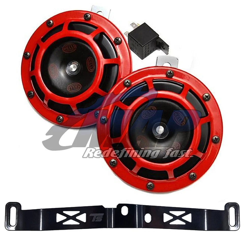 HELLA Supertone Twin Horn Kit + Torque Solution Bracket for 2015+ Subaru WRX STI - Image 1 of 1