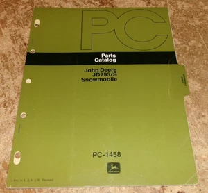 1976 john deere 295/S snowmobile parts catalog in very good shape used - Picture 1 of 2