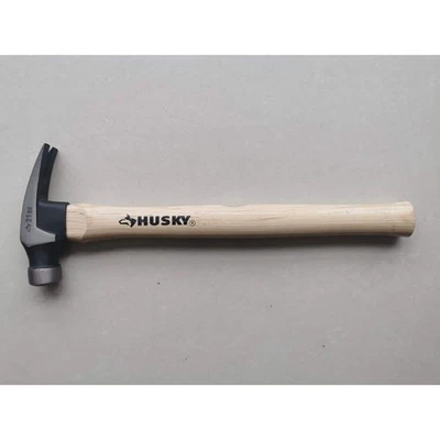 Husky 21 oz. Wood Milled Face with 17.7 in. Hickory Framing Hammer - Image 1 of 2