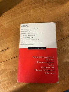 Libro de especificaciones Ford 1995 coche de pasajeros tracción delantera y trasera manual - Imagen 1 de 3