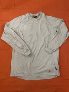 Ariat FR Hemd Herren Small Creme CAT 2 Flame Resistant Work Crew LS USA Stoff - Bild 1 von 7