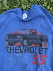 Vintage Chevrolet Chevy 454 SS Silverado Truck Sweater Crewneck Rare - Picture 1 of 4