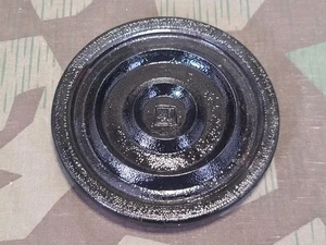 Mina de vidrio alemana de la Segunda Guerra Mundial 43 placa de presión marrón oscuro Wehrmacht original ejército Heer - Imagen 1 de 14
