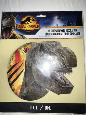 Jurassic World 3D Dinosaur Wall Decoration T-Rex - Image 1 of 3