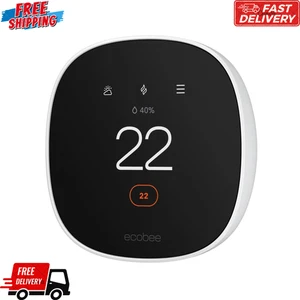 Ecobee EB-STATE6L-01 Smart Thermostat Enhanced Black - Picture 1 of 11