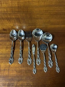 Oneida KRONLEUCHTER 8er Set Hostess Servierteile Community Edelstahl Besteck - Bild 1 von 5