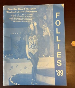 Q - 1989 EAST FAIRMONT HIGH SCHOOL WV Marching Band Busy Bee & Honeybees Program - Picture 1 of 4