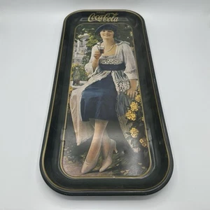 Vintage 1973 Coca-Cola Coke Rectangle Metal Serving Tray 1921 Home Kitchen Decor - Bild 1 von 7