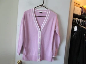 LADIES TALBOTS LIGHT PURPLE CARDIGAN SWEATER-SIZE M-NWOT - Picture 1 of 4
