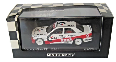 1:43 MINICHAMPS Mercedes-Benz 190 E 2.3-16 DTM 1986 Team RSM Marko F. Klammer #9 Foto 1 de 4