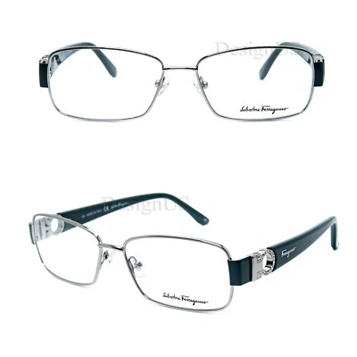 Gafas Salvatore Ferragamo SF2124R 035 Cristal Plata Verde 54/15/135 Italia Foto 1 de 4