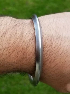 Sarbloh Kara Sikh Armreif reines Eisen Singh Khalsa Kaur Trachtenkragen Kada Z2 - Bild 1 von 4