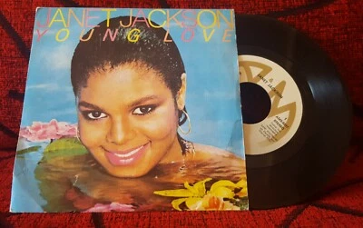 JANET JACKSON ** Young Love / The Magic Is Working ** RARE 1982 Spain 7" Single - Image 1 of 4